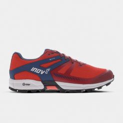Buty do biegania męskie, Inov-8 Roclite G 315 GTX. Czerwone buty do biegania męskie Inov-8, bez wzorów, z gumy, bez zapięcia, do biegania. Za 499.99 zł.