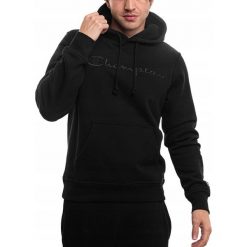 Bluza Męska Z Kapturem Champion Sportowa Treningowa Bawełniana Hoodie S. Czarne bluzy z kapturem męskie CHAMPION, m, bez wzorów, z bawełny, z kapturem. Za 209.00 zł.