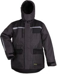 Kurtka męska Apple JACKET LONG ARCTIC GREY/BLACK WJ-8924 XL. Czarne kurtki męskie Apple, m, bez wzorów, bez ramiączek, bez kaptura. Za 193.97 zł.