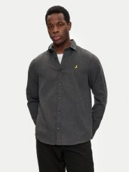Brave Soul Koszula MSH-230HOLMES Szary Regular Fit. Szare koszule męskie Brave Soul, m, bez wzorów, z bawełny, bez kołnierzyka, bez ramiączek. Za 79.99 zł.