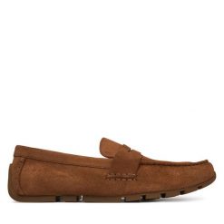 Mokasyny Clarks. Brązowe mokasyny męskie Clarks, bez zapięcia. Za 389.99 zł.