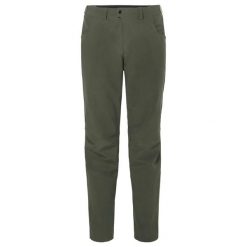 Wodoodporne spodnie VAUDE Qimsa Light Pants II Softshell. Zielone szorty sportowe męskie Vaude, bez wzorów, z softshellu. W wyprzedaży za 574.40 zł.