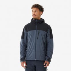 Kurtka Softshell męska trekkingowa Simond MT900 Windwarm. Czarne kurtki męskie SIMOND, l, bez wzorów, z polaru, bez kaptura, trekkingowe. Za 349.99 zł.
