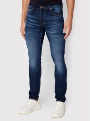 Guess Jeansy Chris M2YA27 D4Q41 Granatowy Super Skinny Fit. Niebieskie jeansy męskie Guess, z aplikacjami, z jeansu. Za 339.99 zł.