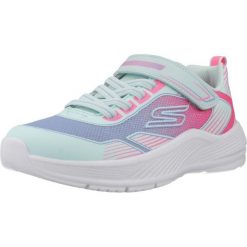 Buty SKECHERS MICROSPEC ADVANCE OASIS POINT Niebieski. Białe buty trekkingowe męskie Skechers, bez wzorów, z syntetyku, bez zapięcia, trekkingowe, skechers sport. Za 195.99 zł.