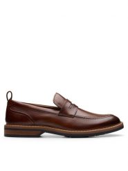 Clarks Mokasyny Aldwin Step 26178430 Brązowy. Brązowe mokasyny męskie Clarks, ze skóry, bez zapięcia. Za 359.99 zł.