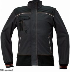 KNOXFIELD kurtka - męska kurtka robocza ze stójką - antracyt 64. Kurtki męskie CERVA, m, bez wzorów, bez ramiączek, bez kaptura. Za 242.45 zł.