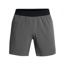 Szorty Under Armour Peak Woven. Czarne szorty sportowe męskie Under Armour, bez wzorów, sportowe. Za 275.55 zł.