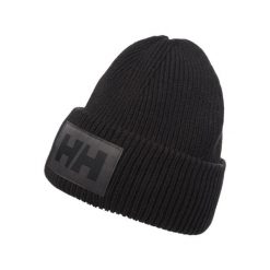 Czapka Helly Hansen box. Czarne czapki męskie Helly Hansen, bez wzorów, sportowe. Za 157.00 zł.