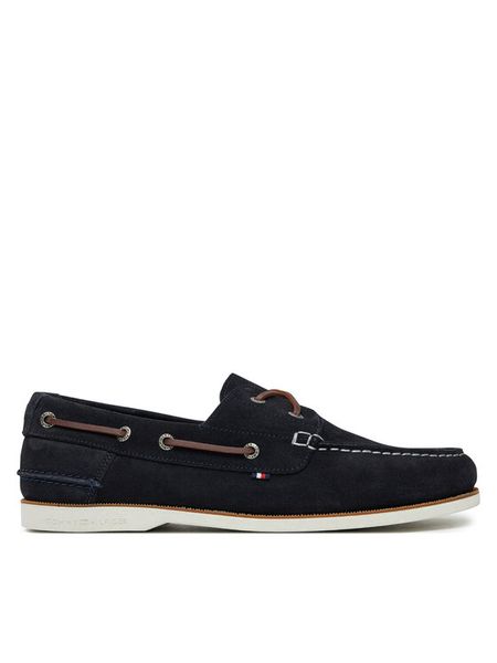 Tommy Hilfiger Półbuty Th Boat Shoe Core Suede FM0FM05387 Granatowy. Niebieskie codzienne półbuty męskie Tommy Hilfiger, bez wzorów, ze skóry, bez obcasa, bez zapięcia. Za 339.99 zł.