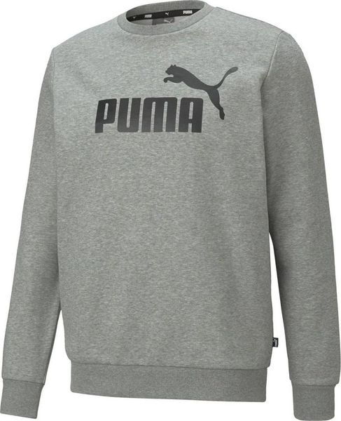 Puma Bluza męska PUMA ESS BIG LOGO CREW FL MEDIUM GRAY HEATHER XL. Brązowe bluzy nierozpinane męskie Puma, m, bez wzorów, bez ramiączek, bez kaptura. Za 171.71 zł.