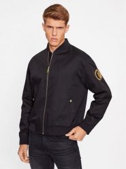 Versace Jeans Couture Kurtka bomber 75GAS415 Czarny Regular Fit. Czarne kurtki męskie Versace Jeans Couture, m, bez wzorów, z jeansu, bez ramiączek, bez kaptura. Za 1,939.00 zł.