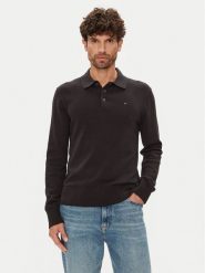 Tommy Jeans Sweter Essential DM0DM20304 Czarny Slim Fit. Czarne kardigany męskie Tommy Jeans, m, bez wzorów, z bawełny, bez ramiączek. Za 299.99 zł.