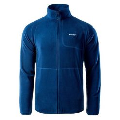 Polar męski Camolin. Niebieskie bluzy z polaru męskie Hi-tec, m, bez wzorów, z polaru, sportowe, bez ramiączek, bez kaptura. Za 129.99 zł.