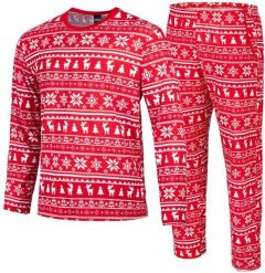 Piżama męska świąteczna HPM017 Heyo L. Piżamy męskie HEYO, l, bez wzorów, bez kołnierzyka, bez ramiączek. Za 89.25 zł.