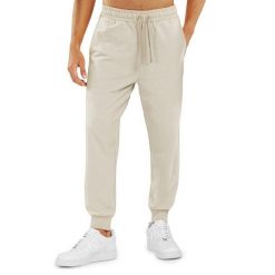 Spodnie dresowe Lifestyle męskie SIROKO Sand. Brązowe spodnie dresowe męskie SIROKO, bez wzorów, z bawełny. W wyprzedaży za 84.00 zł.