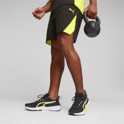 Spodenki Puma Fit Ultrabreathe 7 Woven Short, Mężczyźni. Czarne szorty sportowe męskie Puma, bez wzorów, z poliesteru, sportowe. Za 190.00 zł.