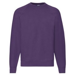 Klasyczna Bluza Raglanowa Unisex Dla Dorosłych. Zielone bluzy nierozpinane męskie Fruit of the Loom, m, bez wzorów, klasyczne, bez ramiączek, bez kaptura. Za 94.99 zł.