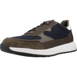 Buty GEOX U MOLVENO Zielony. Zielone buty trekkingowe męskie Geox, bez wzorów, z syntetyku, bez zapięcia, trekkingowe. Za 321.99 zł.