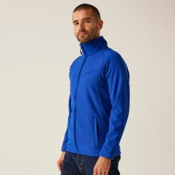 Męska kurtka softshell Uproar. Niebieskie kurtki męskie Regatta, m, bez wzorów, z softshellu, bez ramiączek, bez kaptura. Za 209.99 zł.