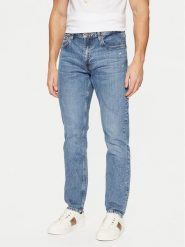 Guess Jeans Jeansy M5RA1C D5M52 Niebieski Slim Fit. Niebieskie jeansy męskie Guess Jeans, z aplikacjami, z bawełny. Za 239.99 zł.