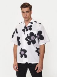 Hugo Koszula Eligino 50513855 Biały Oversize. Białe koszule męskie Hugo, m, bez wzorów, z bawełny, bez kołnierzyka, bez ramiączek. Za 249.99 zł.