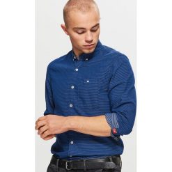 Koszula SLIM FIT - Granatowy. Koszule męskie marki Cropp. W wyprzedaży za 39.99 zł.