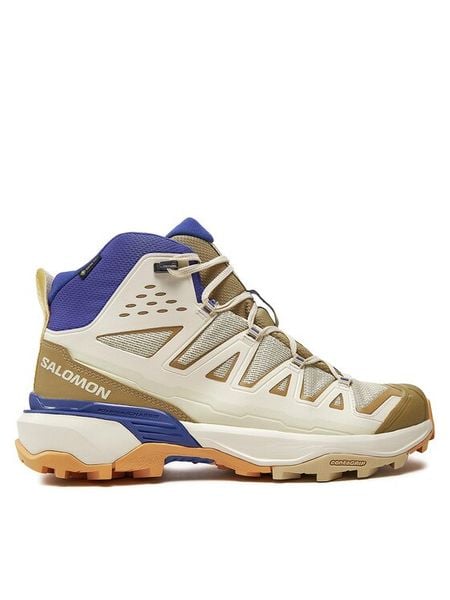 Salomon Trekkingi X Ultra 360 Edge Mid Gore-Tex L47378100 Brązowy. Brązowe buty trekkingowe męskie Salomon, bez wzorów, z gore-texu, bez zapięcia, trekkingowe, gore-tex. Za 559.99 zł.