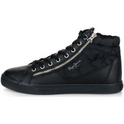 Pepe Jeans Tenisówki Męskie Marton Boot 45 Czarny. Czarne trampki męskie Pepe Jeans, z jeansu. Za 366.00 zł.