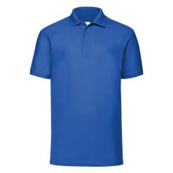 Męska Koszulka Polo 65/35. Niebieskie koszulki polo męskie Fruit of the Loom, m, bez wzorów, bez kołnierzyka, bez ramiączek. Za 53.99 zł.