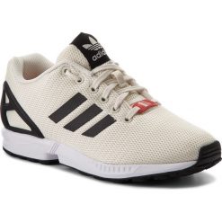 Buty adidas - Zx Flux CQ2834 Owhite/Cblack/Ftwwht. Brązowe buty sportowe na co dzień męskie ADIDAS, z materiału. W wyprzedaży za 299.00 zł.