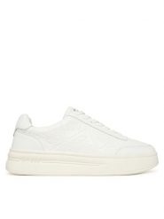 Guess Sneakersy FMFWI3 LEA12 Biały. Białe buty sportowe na co dzień męskie Guess, m, z aplikacjami, ze skóry, bez ramiączek, bez kaptura. Za 419.99 zł.