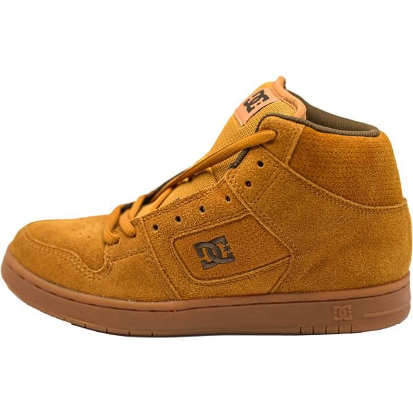 Trampki DC Shoes Manteca 4 High, Brązowy, Mężczyźni. Brązowe trampki męskie DC Shoes, bez wzorów, z zamszu, casualowe, bez zapięcia. Za 267.99 zł.