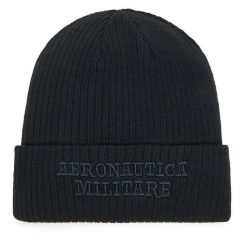 Czapka Aeronautica Militare. Czarne czapki męskie Aeronautica Militare, na zimę, bez wzorów. Za 189.99 zł.
