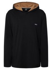 BOSS Bluza Mix&Match 50515306 Czarny Regular Fit. Czarne bluzy nierozpinane męskie Boss, l, bez wzorów, z bawełny, bez ramiączek, bez kaptura. Za 259.99 zł.