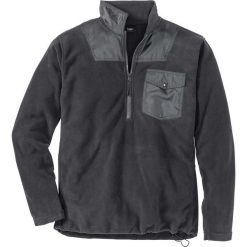 Bluza z polaru z zamkiem Regular Fit bonprix ciemnoszary. Bluzy z polaru męskie marki bonprix. Za 69.99 zł.
