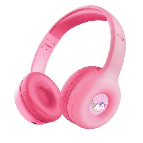 Słuchawki TRUST Nouna Wireless Kids pink. Różowe słuchawki bluetooth TRUST. Za 118.99 zł.