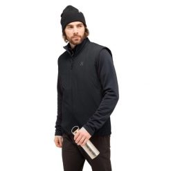 Kurtka bez rękawów Haglöfs Mimic Alert. Czarne kurtki męskie Haglöfs, bez wzorów, sportowe, bez ramiączek, bez kaptura. W wyprzedaży za 638.05 zł.