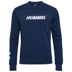 Bluza Hummel hmlELEMENTAL. Niebieskie bluzy nierozpinane męskie HUMMEL, bez wzorów, sportowe, bez ramiączek, bez kaptura. W wyprzedaży za 134.60 zł.