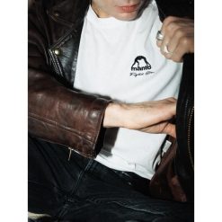 Koszulka sportowa MANTO Fight company z krótkim rękawem. Białe t-shirty sportowe męskie Manto, m, bez wzorów, sportowe, bez ramiączek. Za 119.00 zł.