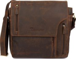 Beltimore Torba męska skórzana na ramię laptopa 13" duża A4 brązowa nubuk biznesowa Beltimore N26. Brązowe torby na laptopa męskie Beltimore, bez wzorów, z nubiku, duże. Za 384.99 zł.