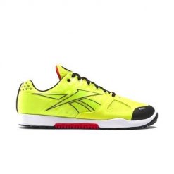 Buty treningowe męskie Reebok Nano 2.0. Żółte buty treningowe męskie Reebok, bez wzorów, z materiału, bez zapięcia. Za 359.00 zł.