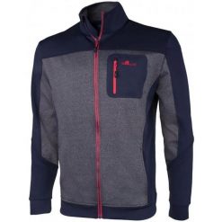 Bluza męska Erco Bork Niebiesko-szara Mel Blue. Niebieskie bluzy bez kaptura męskie MERCO, m, bez wzorów, bez kaptura. Za 88.17 zł.