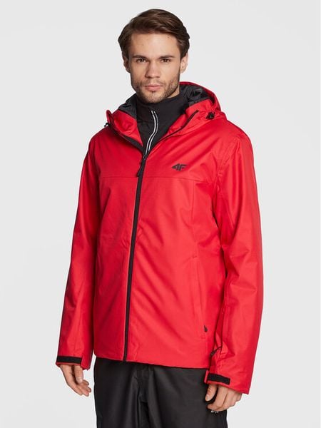 4F Kurtka narciarska H4Z22-KUMN001 Czerwony Regular Fit. Czerwone kurtki narciarskie i snowboardowe męskie 4f, na zimę, l, bez wzorów, z syntetyku, bez kaptura, narciarskie. Za 279.99 zł.
