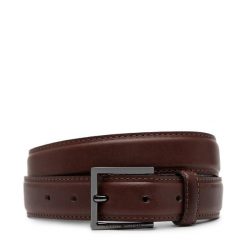 Pasek Męski Tommy Hilfiger. Brązowe paski męskie Tommy Hilfiger, bez wzorów. Za 139.99 zł.