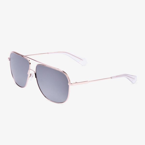 Okulary Hawkers Silver Chrome Teardrop. Szare okulary przeciwsłoneczne męskie Hawkers, bez wzorów. Za 99.99 zł.