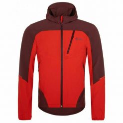 Męska kurtka softshell Kilpi NEATRIL-M. Czerwone kurtki softshell męskie Kilpi, m, bez wzorów, z softshellu, bez kaptura, trekkingowe. Za 318.77 zł.