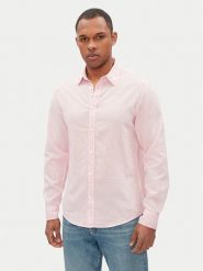 Pepe Jeans Koszula Arnau PM308844 Różowy Regular Fit. Czerwone koszule męskie Pepe Jeans, l, bez wzorów, z bawełny, bez kołnierzyka, bez ramiączek. Za 219.99 zł.