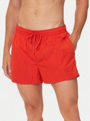 Calvin Klein Swimwear Szorty kąpielowe KM0KM01048 Czerwony Regular Fit. Czerwone kąpielówki męskie Calvin Klein Swimwear, bez wzorów, z syntetyku. Za 229.99 zł.