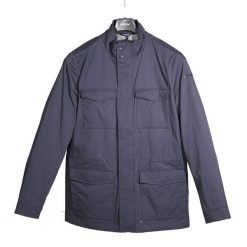 Kurtka GEOX M EOLO FIELD JKT Niebieski. Niebieskie kurtki męskie Geox, m, bez wzorów, z tkaniny, casualowe, bez ramiączek, bez kaptura. Za 645.99 zł.